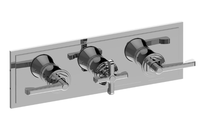 Graff - Vignola Valve Trim with Three Handles (Horizontal Orientation)