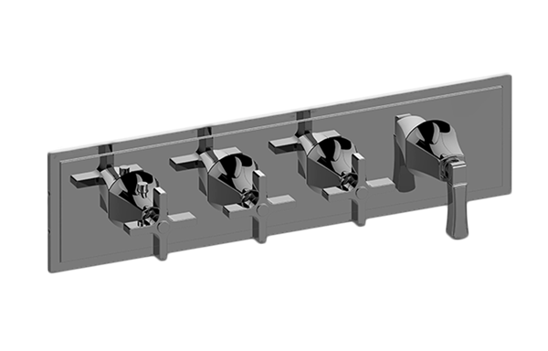 Graff - Finezza DUE Valve Trim with Four Handles (Horizontal Orientation)