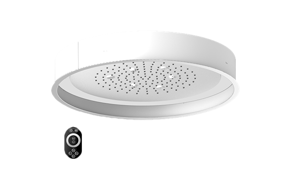 Graff - Aqua-Sense 23 Inch Round Ceiling-Mounted Showerhead w/LED