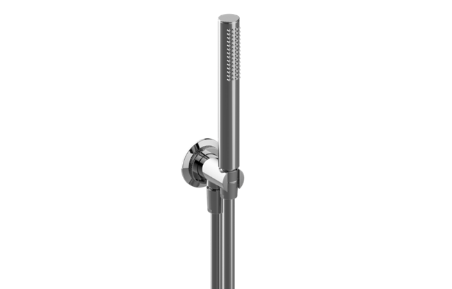 Graff - Cameo Contemporary Handshower with Wall Bracket and Integrated Wall Supply Elbow
