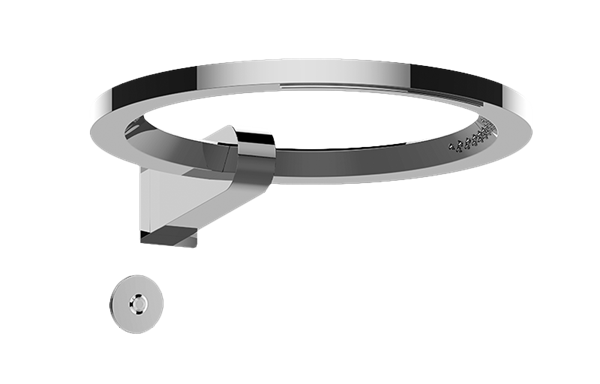 Graff - Ametis  M-Series Thermostatic Shower System - Ametis Ring with Handshower - Trim Only