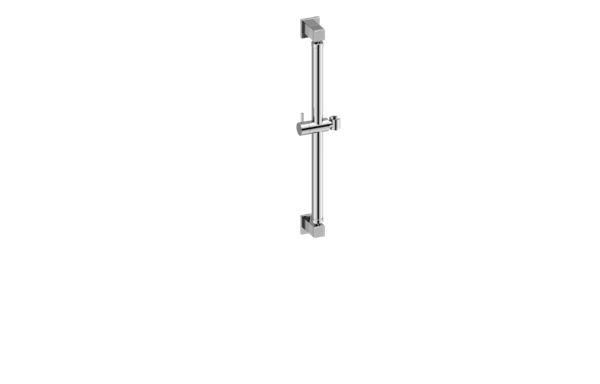 Graff - Incanto Square Grab Bar - 24 Inch w/handshower holder