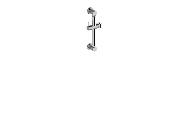 Graff - Cameo Round Grab Bar - 12 Inch w/handshower holder
