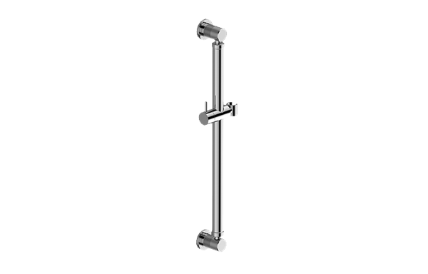 Graff - Harley Round Grab Bar - 24 Inch w/handshower holder