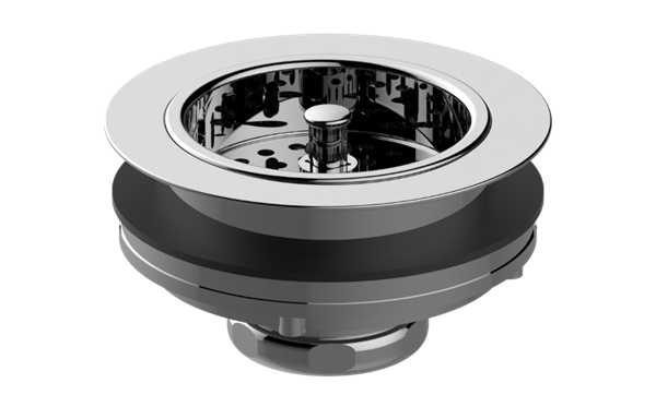 Graff - Waste Drain with Plug for Kitchen Sink