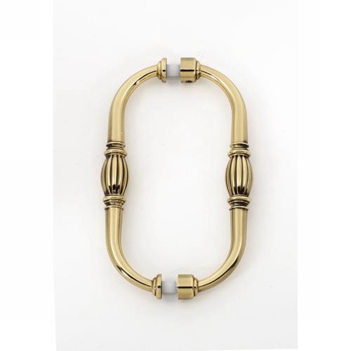 Alno - Tuscany 6 Inch Back To Back Glass Door Pull