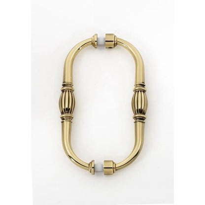 Alno - Tuscany 6 Inch Back To Back Glass Door Pull