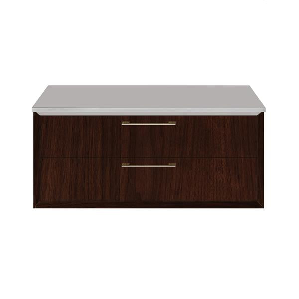 Lacava - Gemelli Quartz Countertop For Wall-Mount Under-Counter Cabinet Gem-St-30