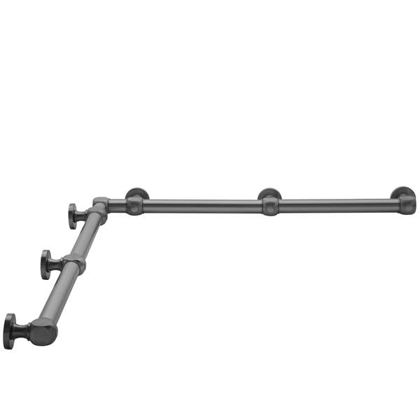 Jaclo - G70 36 Inch x 60 Inch Inside Corner Grab Bar