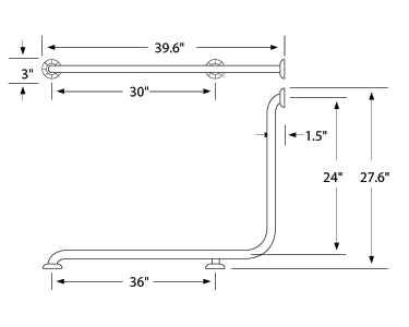 Watermark - Corner Loft 2.0 Grab Bar