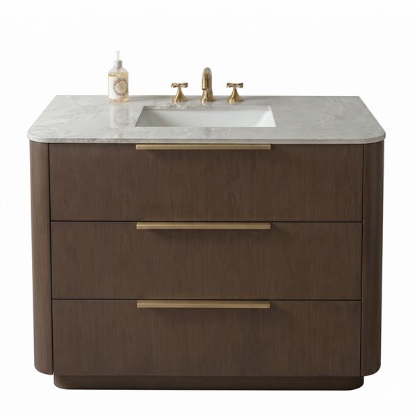 Lacava - Goldenshire Floorstanding Vanity, Three Soft Close Drawers, 36 InchW, 35 InchH, 22 InchD