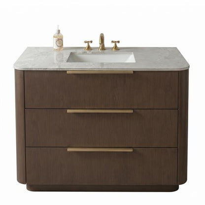 Lacava - Goldenshire Floorstanding Vanity, Three Soft Close Drawers, 36 InchW, 35 InchH, 22 InchD