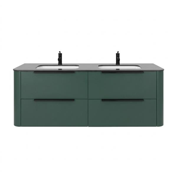 Lacava - Goldenshire Wallmount Vanity, Four Soft Close Drawers, 60 InchW, 23 InchH, 22 InchD