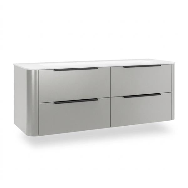 Lacava - Goldenshire Wallmount Vanity, Four Soft Close Drawers, 60 InchW, 23 InchH, 22 InchD