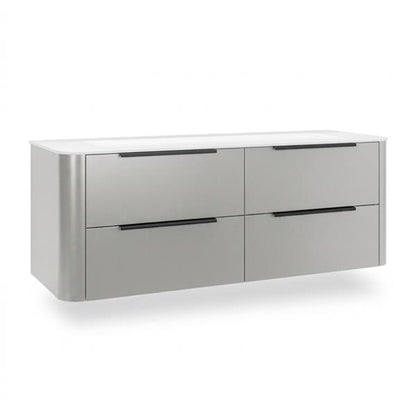 Lacava - Goldenshire Wallmount Vanity, Four Soft Close Drawers, 60 InchW, 23 InchH, 22 InchD