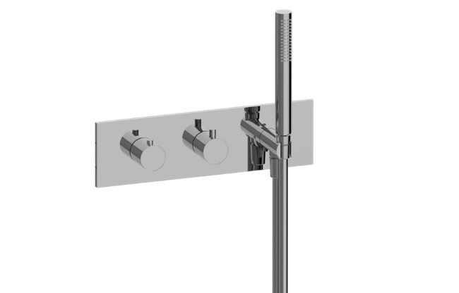 Graff - M.E./Terra Wall-Mounted M-Series Thermostatic System - Handshower - Trim Only