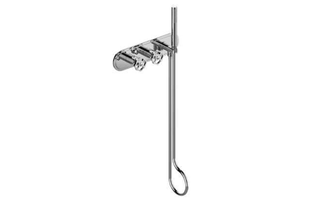 Graff - Vintage Wall-Mounted M-Series Thermostatic System - Handshower - Trim Only