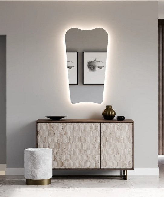 Electric Mirror - Glorielle Lighted Organic Mirror - 24 x 42