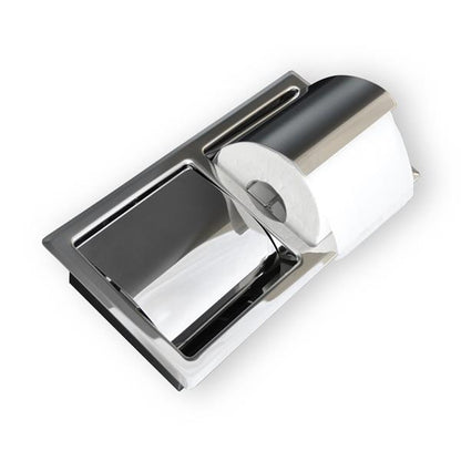 Lacava - Hoteliere Recessed Double Toilet Paper Holder Made Of Stainless Steel