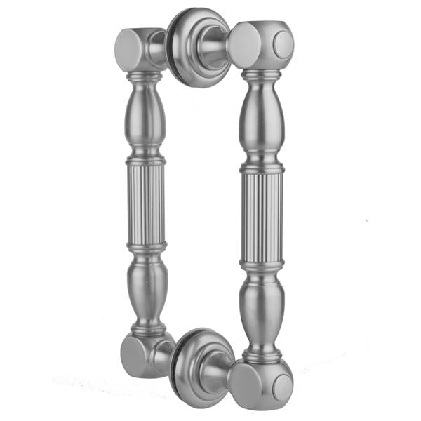 Jaclo - 8 Inch H21 Back to Back Shower Door Pull with Finials