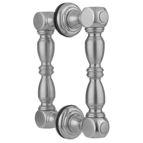 Jaclo - 6 Inch H21 Back to Back Shower Door Pull with Finials