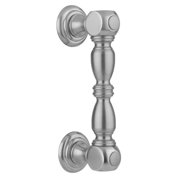 Jaclo - 6 Inch H21 Front Mount Shower Door Pull with Finials