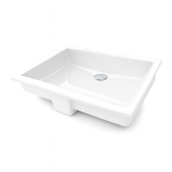 Lacava - Kubista Under-Counter Bathroom Sink Made Of Solid Surface With An Overflow