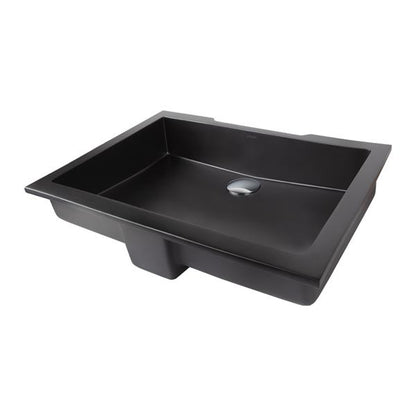 Lacava - Kubista Under-Counter Bathroom Sink Made Of Solid Surface With An Overflow