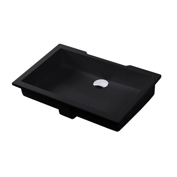 Lacava - Kubista Under-Counter Bathroom Sink Made Of Solid Surface With An Overflow