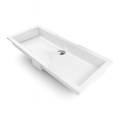 Lacava - Kubista Under-Counter Bathroom Sink Made Of Solid Surface With An Overflow