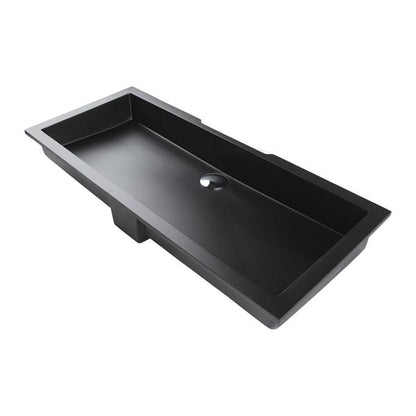Lacava - Kubista Under-Counter Bathroom Sink Made Of Solid Surface With An Overflow