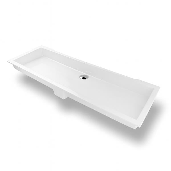 Lacava - Kubista Under-Counter Bathroom Sink Made Of Solid Surface With An Overflow