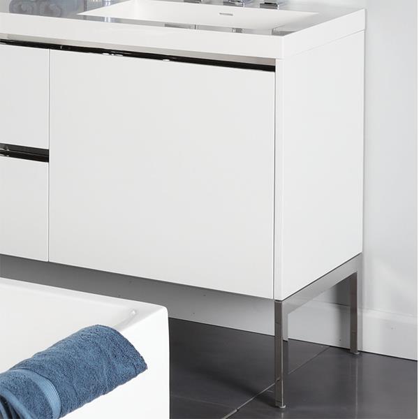 Lacava - Kubista A Set Of Optional Metal Frame Legs For Kubista Vanities. W: 21 Inch, H: 10 Inch.
