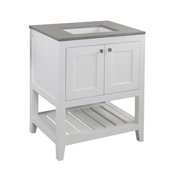 Lacava - Stile Free Standing Under-Counter Vanity With Two Doors(Knobs Included) And Slotted Shelf In Wood
