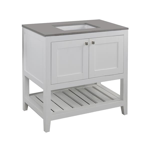 Lacava - Stile Free Standing Under-Counter Vanity With Two Doors(Knobs Included) And Slotted Shelf In Wood