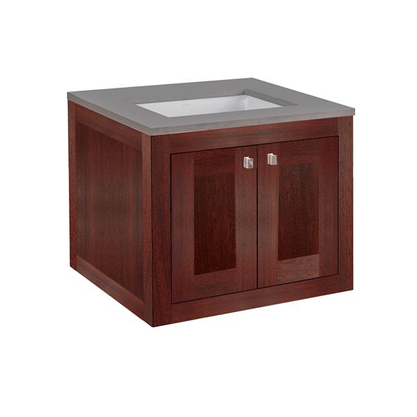Lacava - Stile Wall-Mount Under-Counter Vanity With Two Doors (Knobs Included). Under-Mount Sink 5452Un