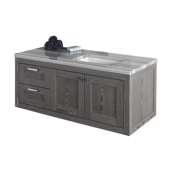 Lacava - Stile Wall-Mount Under-Counter Vanity With Two Drawers On The Left And Two Doors On The Right
