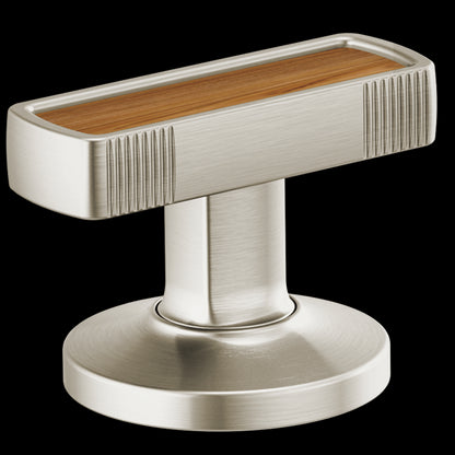 Brizo - Kintsu Widespread Lavatory Knob with Wood Inlay Handle Kit