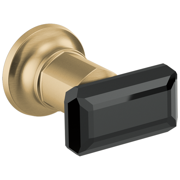 Brizo - Invari Two-Handle Wall Mount Tub Filler Black Crystal Knob Handle Kit