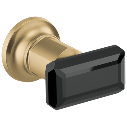 Brizo - Invari Two-Handle Wall Mount Tub Filler Black Crystal Knob Handle Kit