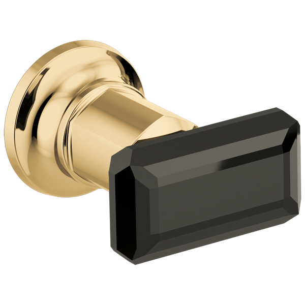 Brizo - Invari Two-Handle Wall Mount Tub Filler Black Crystal Knob Handle Kit