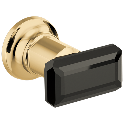 Brizo - Invari Two-Handle Wall Mount Tub Filler Black Crystal Knob Handle Kit