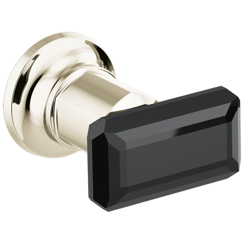 Brizo - Invari Two-Handle Wall Mount Tub Filler Black Crystal Knob Handle Kit