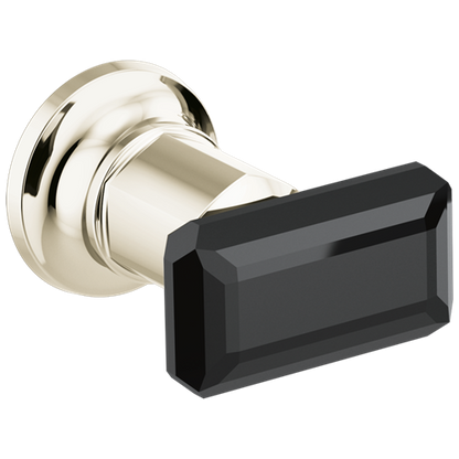 Brizo - Invari Two-Handle Wall Mount Tub Filler Black Crystal Knob Handle Kit