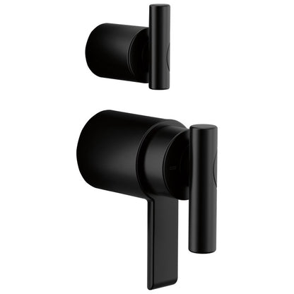 Brizo - Roccesco TempAssure Thermostatic Valve With Integrated Diverter Lever Handle Kit