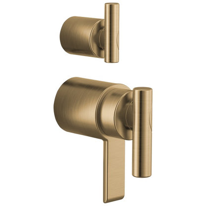 Brizo - Roccesco TempAssure Thermostatic Valve With Integrated Diverter Lever Handle Kit