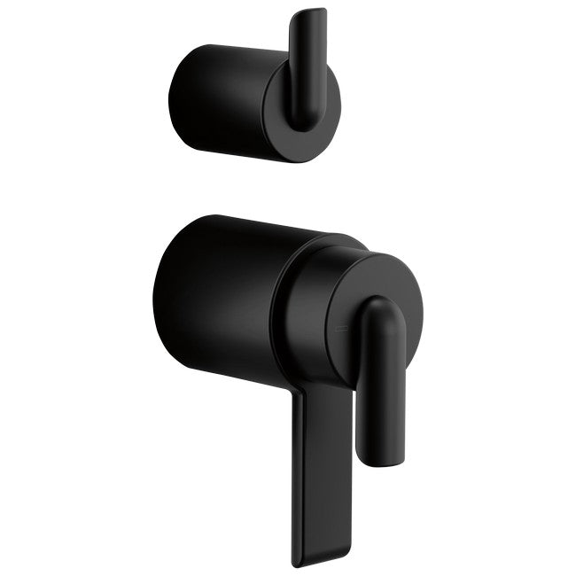Brizo - Roccesco TempAssure Thermostatic Valve With Integrated Diverter Bent Lever Handle Kit