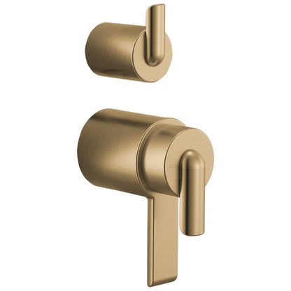 Brizo - Roccesco TempAssure Thermostatic Valve With Integrated Diverter Bent Lever Handle Kit
