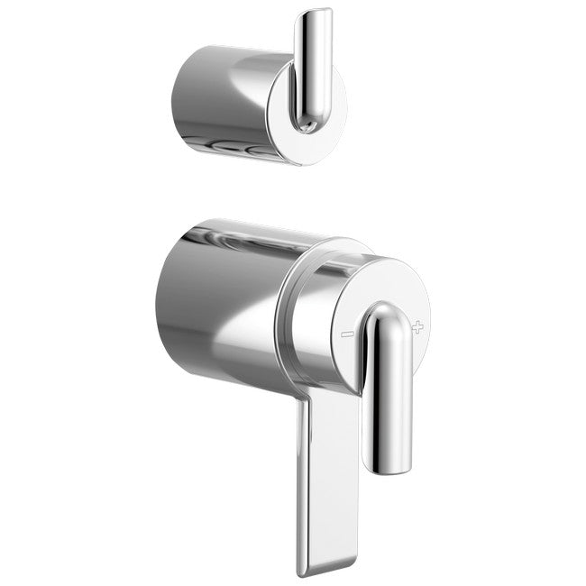 Brizo - Roccesco TempAssure Thermostatic Valve With Integrated Diverter Bent Lever Handle Kit