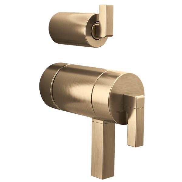 Brizo - Frank Lloyd Wright TempAssure Thermostatic Valve with Integrated Diverter Trim Lever Handle Kit